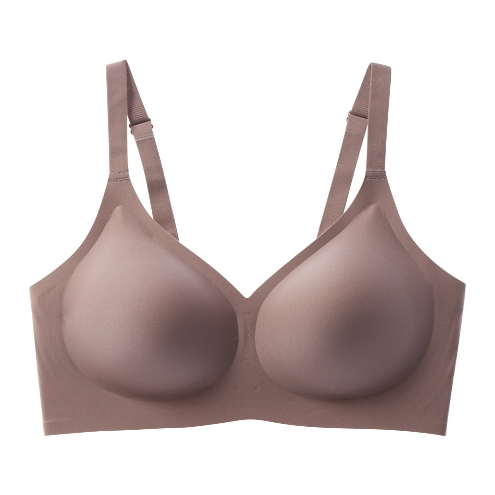 Jelly-like soft support seamless bra