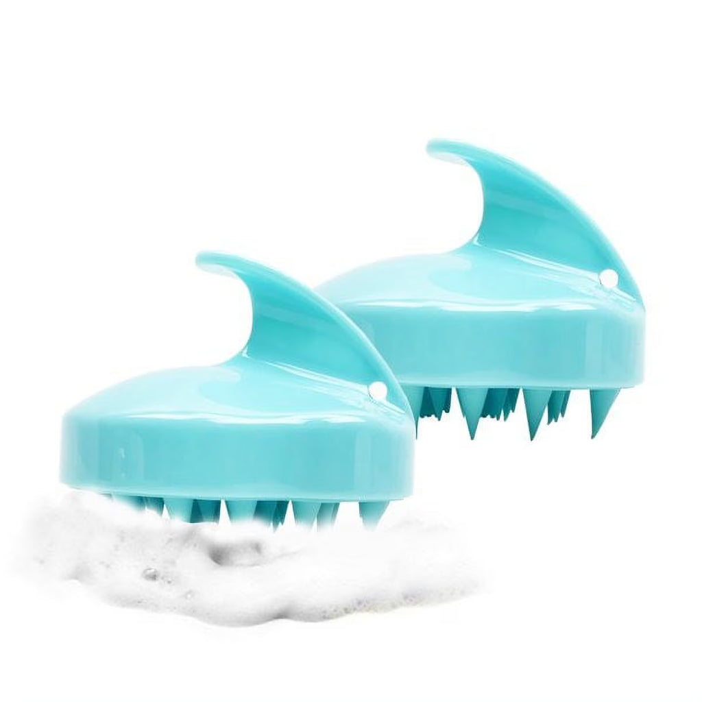 2-Pack Hair Scalp Massager Shampoo Brush, Shower Hair Brush with Long & Flexible Silicone Bristles for Scalp Scrub, Head Massage and Hair Growth, Dandruff Comb Scalp Scrubber Exfoliator