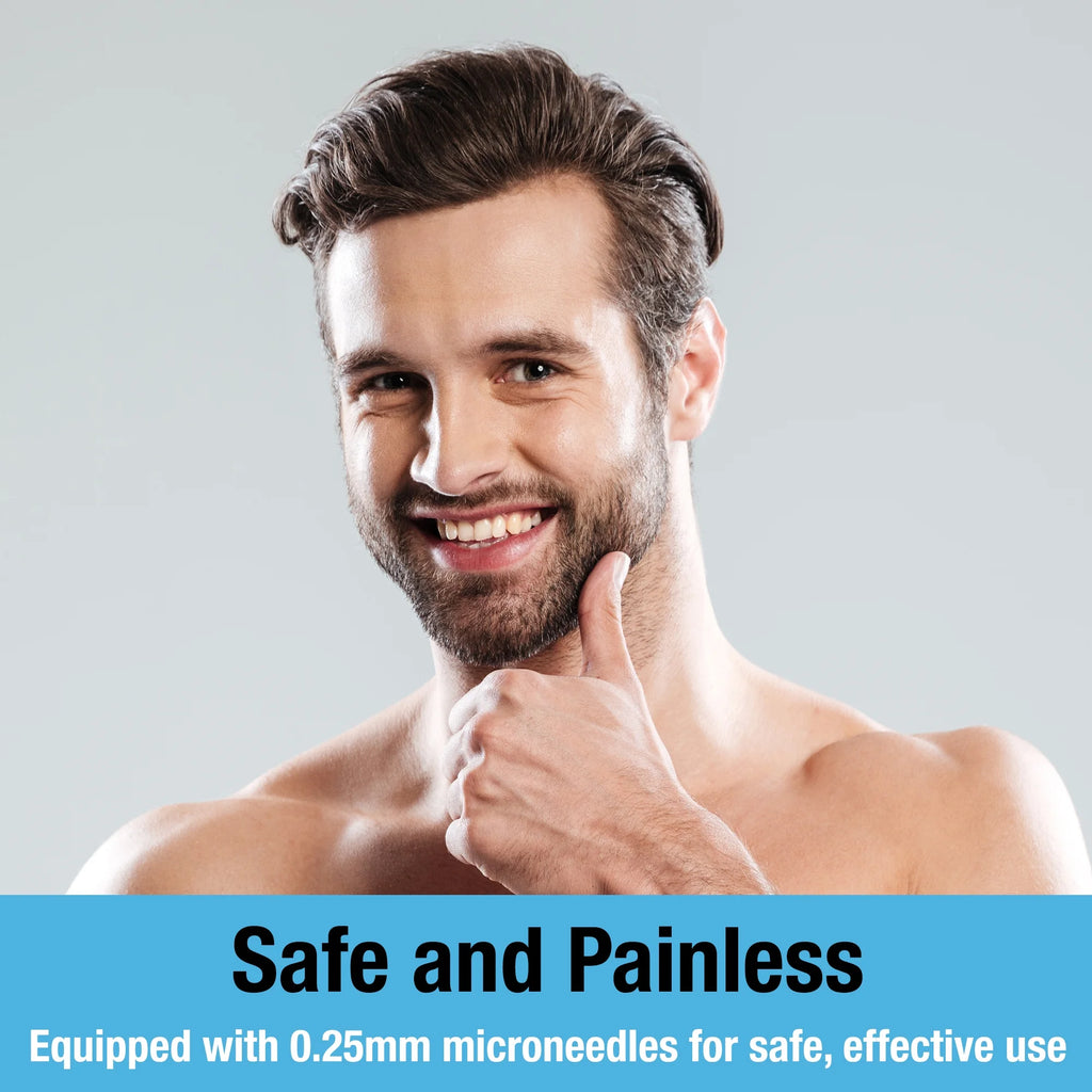 Beard and Hair Derma Roller (1Pack) by  - Titanium Derma Roller 0.25Mm