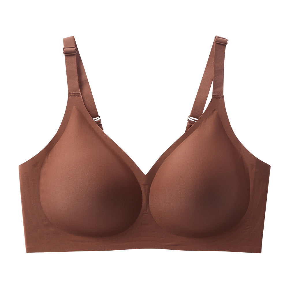 Jelly-like soft support seamless bra