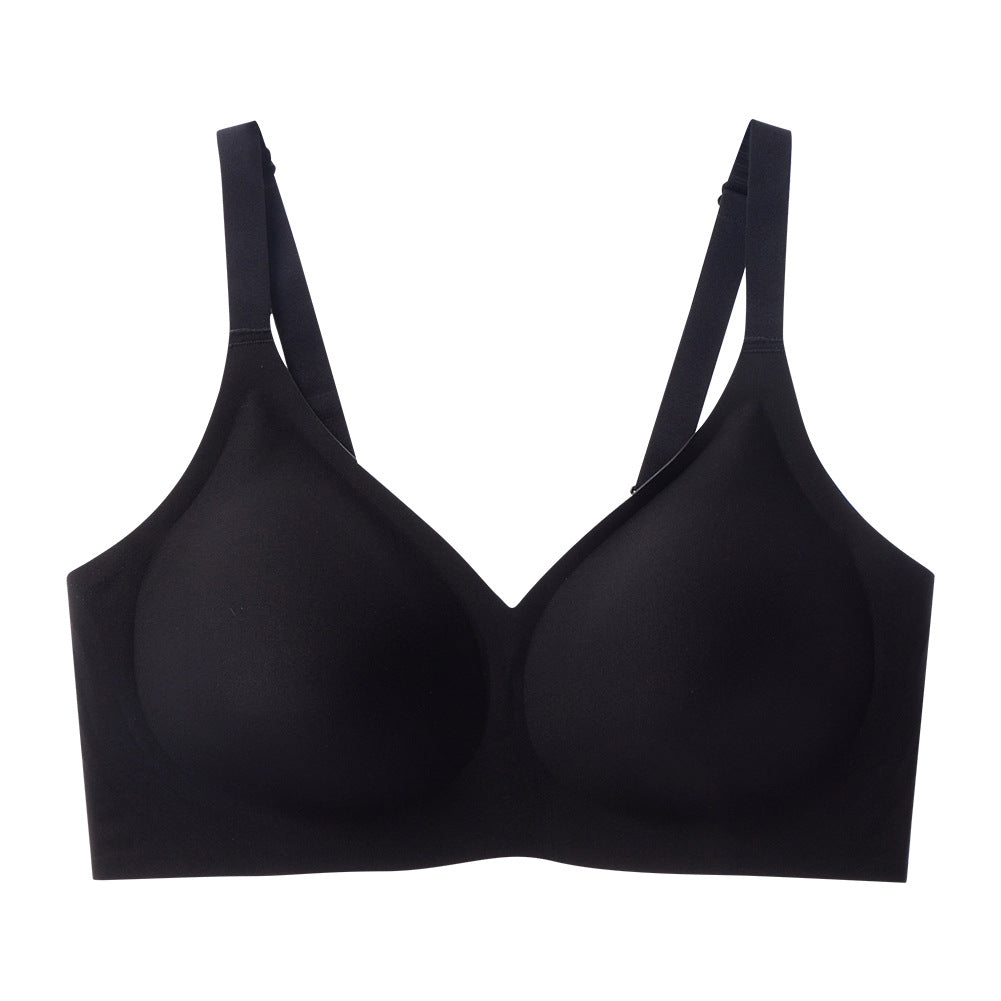Jelly-like soft support seamless bra