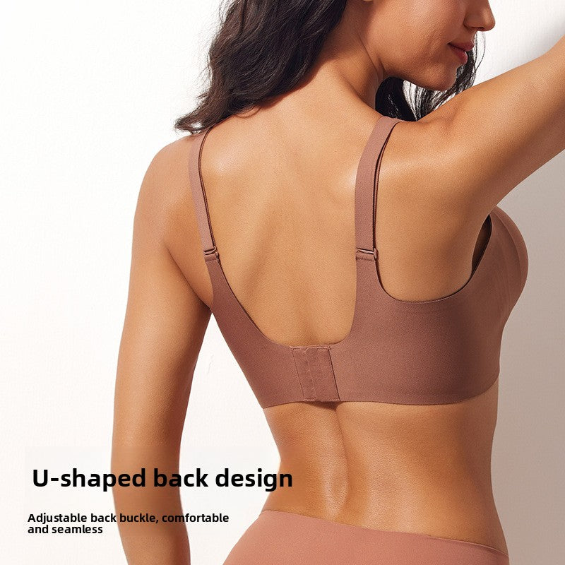 Jelly-like soft support seamless bra