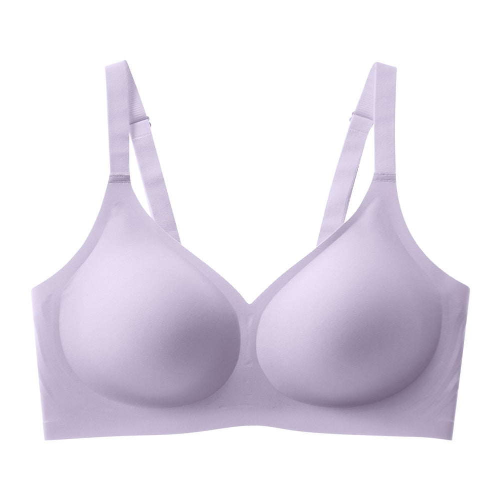 Jelly-like soft support seamless bra