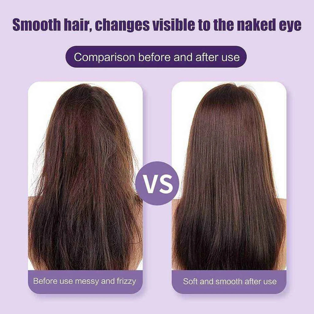 Rechargeable Mini Hair Straightener, Negative Ion Hot Comb Hair Straightener, Portable Cordless Hair Straightening Brush,A Quick Styling Brush