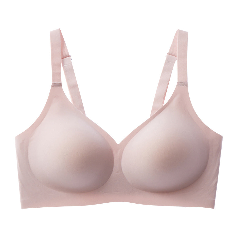 Jelly-like soft support seamless bra