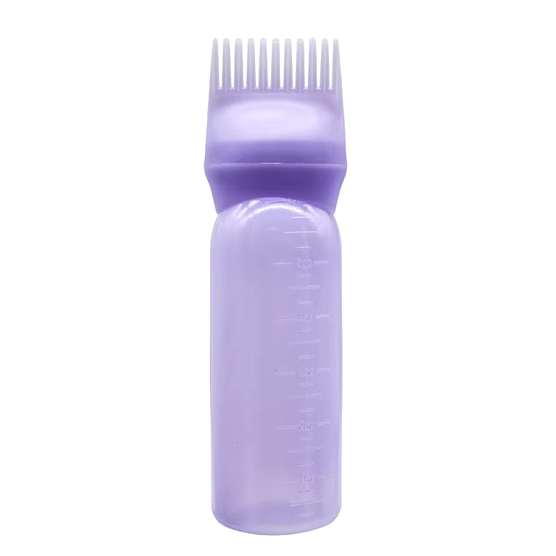 3 Color Salon Hair Oil Applicator Bottle Professional Hairdressing Dyeing Comb Bottles Barbershop Hairdresser Coloring Supplies