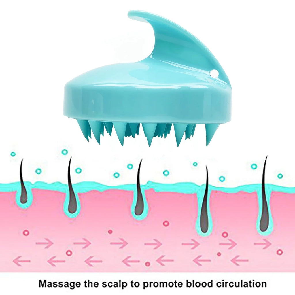 2-Pack Hair Scalp Massager Shampoo Brush, Shower Hair Brush with Long & Flexible Silicone Bristles for Scalp Scrub, Head Massage and Hair Growth, Dandruff Comb Scalp Scrubber Exfoliator